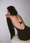 Midnight Lace Slip Dress | Noir