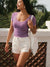 Riviera Stitch Shorts | Weiße Feige