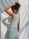 Colette Strick-T-Shirt | Grau