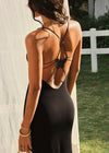 Midnight Lace Slip Dress | Noir
