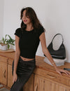 Colette Knit Tee | Noir