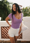 Riviera Stitch Shorts | Weiße Feige