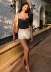 Riviera Stitch Shorts | Weiße Feige