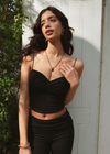 Twist Cami | Tiefschwarz