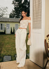 Noémie Cargo Pant | Blanc Cassé