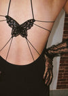 Midnight Lace Slip Dress | Noir